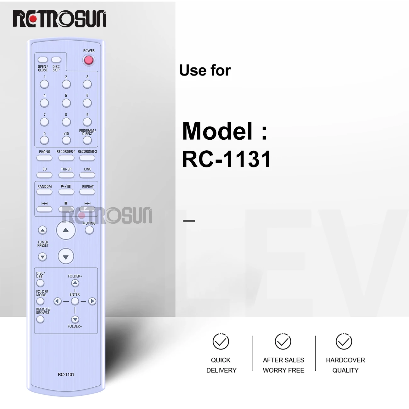 New High Quality Remote Control RC-1131 RC-1133 RC-1027 RC-1022 FIT FOR DENON AV Receiver Power Amplifier