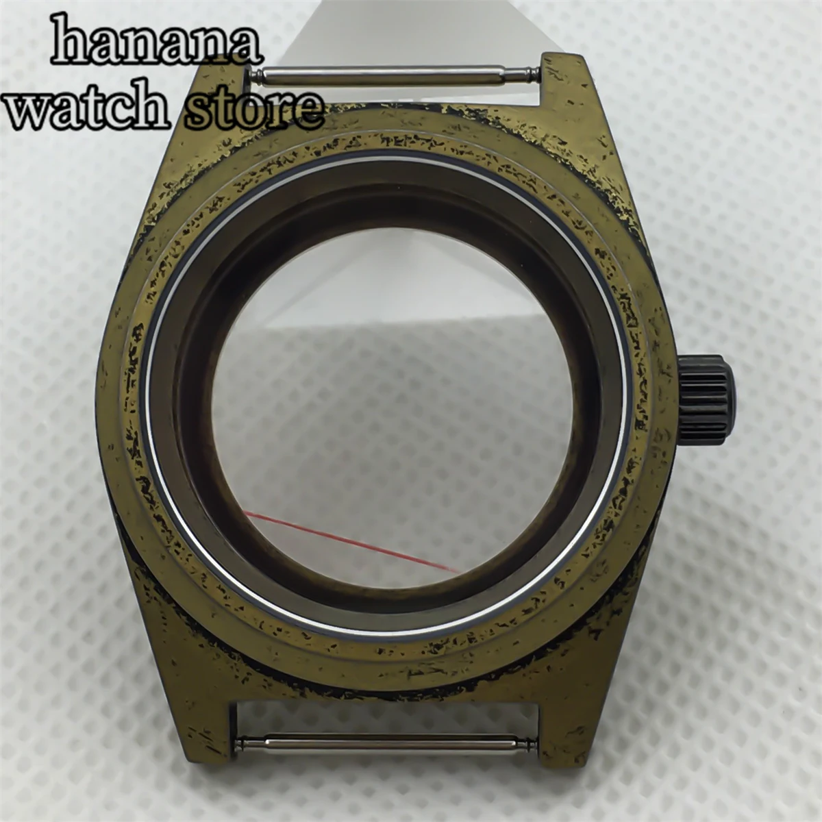 حافظة كريستال ياقوتي للحركة ، 38 ، البرونزية ، NH34 ، NH35 ، NH36 ، ETA2824 ، PT5000 ، خمر ، مقاوم للماء ، m