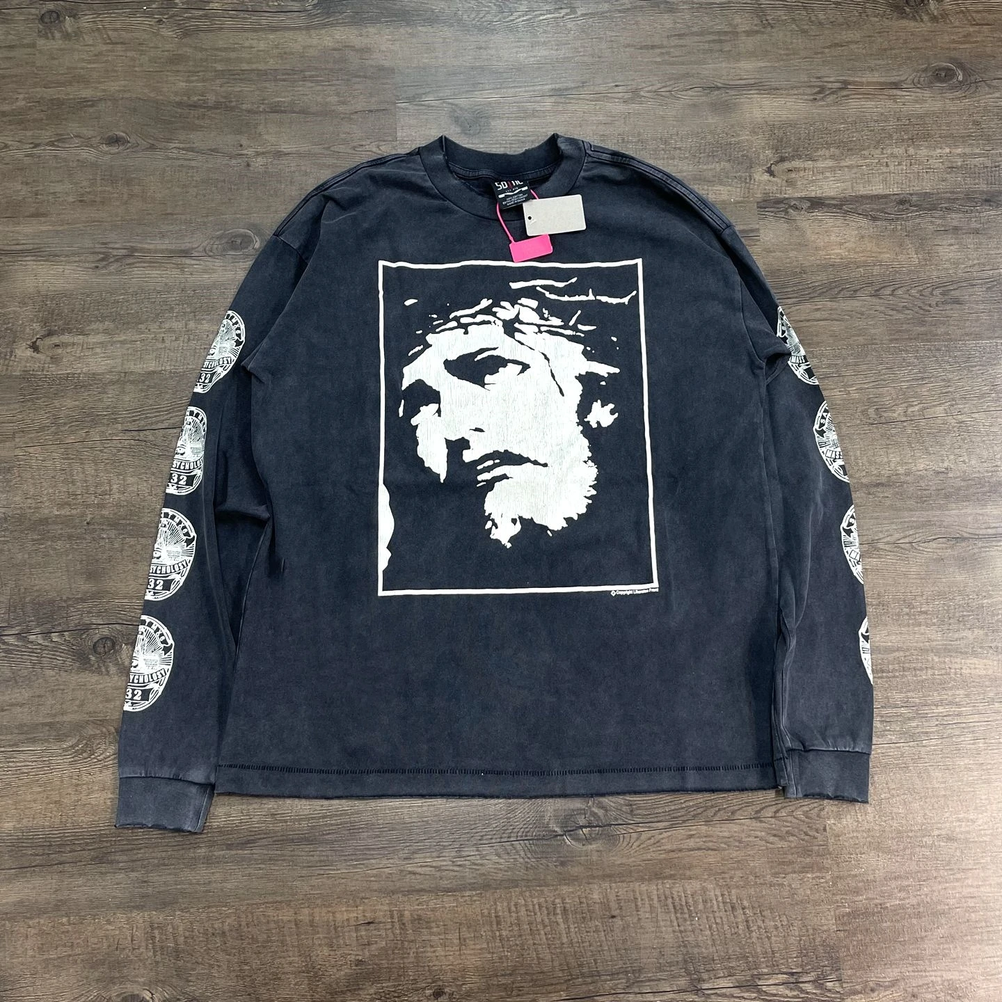 Yao Fashion Saint OF Michael 25SS High Quality Cotton Long Sleeve Tops Tee Streetwear Oversize Casual Y2k Loose T Shirt For Men