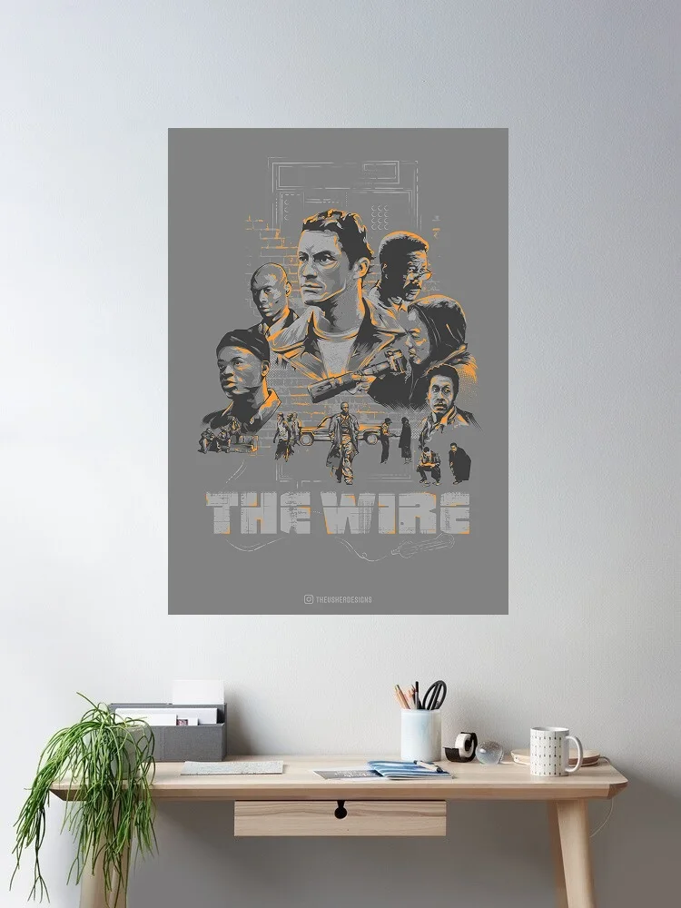

The Wire Movie Art Print Canvas Poster, Living Room Decor, Home Wall Picture