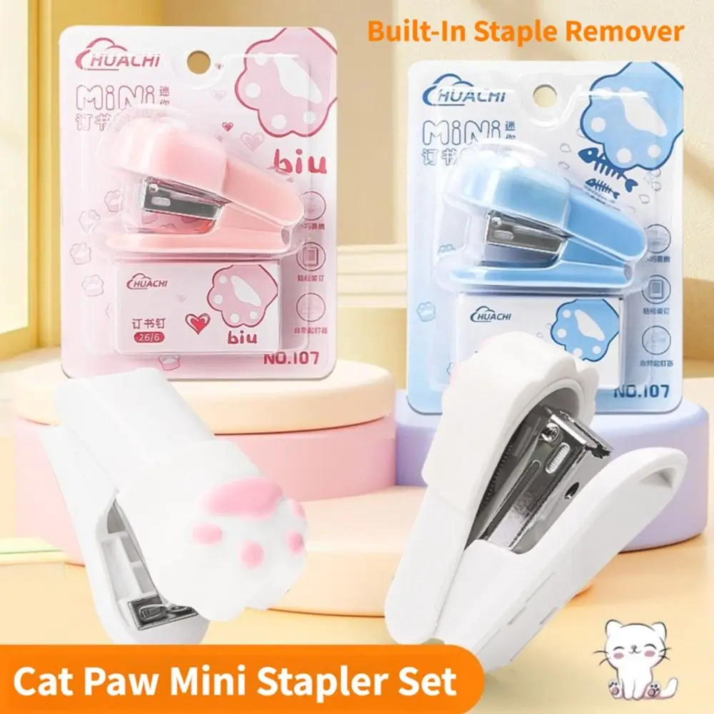 Capybara/Panda Stapler Mini Portable Use 24/6 26/6 Staples Heavy Duty Stapler Labor-saving Portable Bookbinding Machine