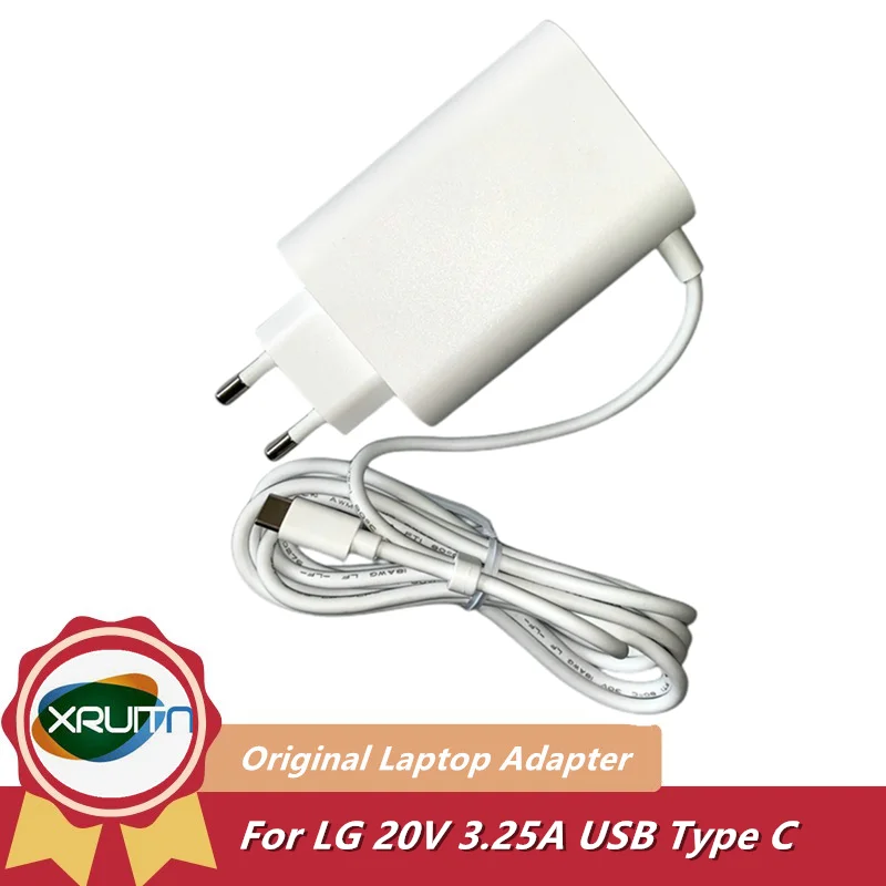 

Genuine 20V 3.25A 65W TYPE-C ADT-65FSU-D03-EPK AC Power Adapter Fast Charger For LG Gram 14Z90P 17Z90P ADT-65DSU-D03-2 Ultrabook