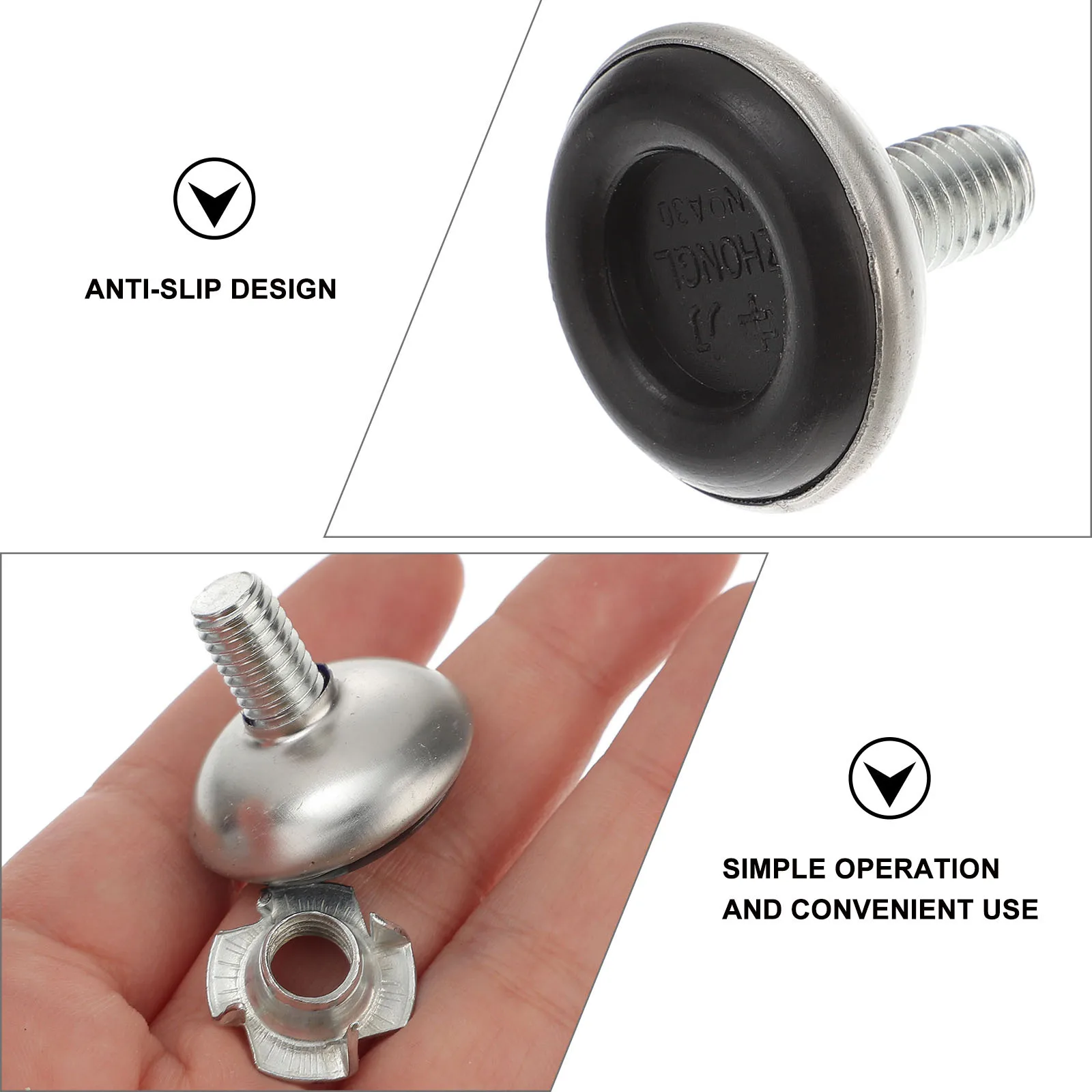 

40 pcs Adjustable Furniture Levelers Iron Base Table Chair Leveling Feet For Home Office Workshop Durable Leg Balancing Device