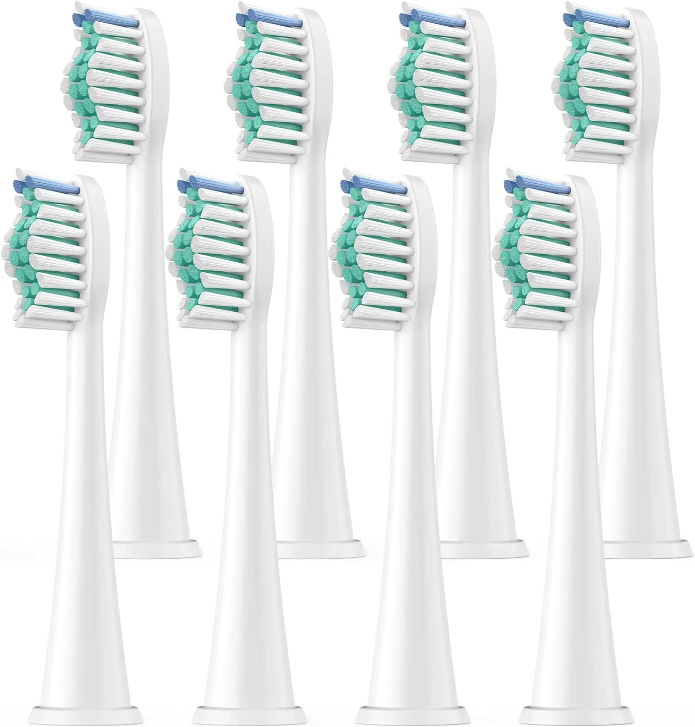 Sensitive Soft Bristle Compatible for Phili Sonic Care Replacement Toothbrush Heads HX6053/64, Gentle Yet Effective Cleaning