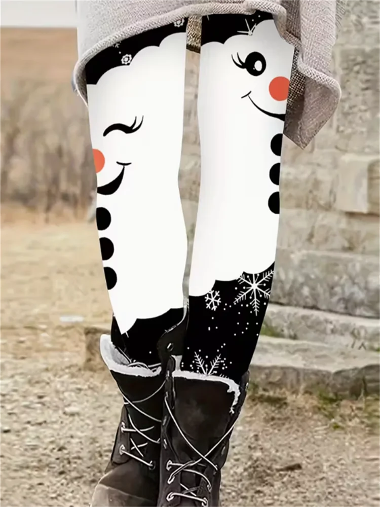 طماق المرأة طماق عيد الميلاد بسط الجوارب ضئيلة مثير أزياء اليوغا السراويل العصرية بارد تجريب السراويل