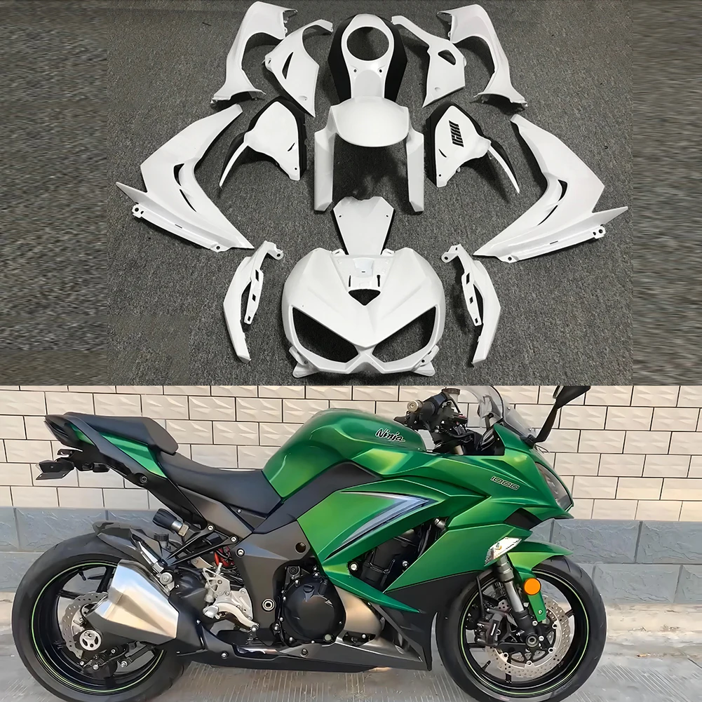 

Unpainted White Injection Molded Bodywork Fairing Kit For KAWASAKI Ninja1000 1100 Z1000SX Z1100SX 2007-2019