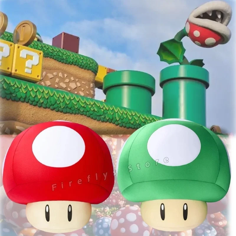 

New Super Mushroom Life-size Plush Doll Toy 40CM Cartoon Cute 1up Mushroom Pillow Dolls Plush Toy Game Periphery For Kid Gifts