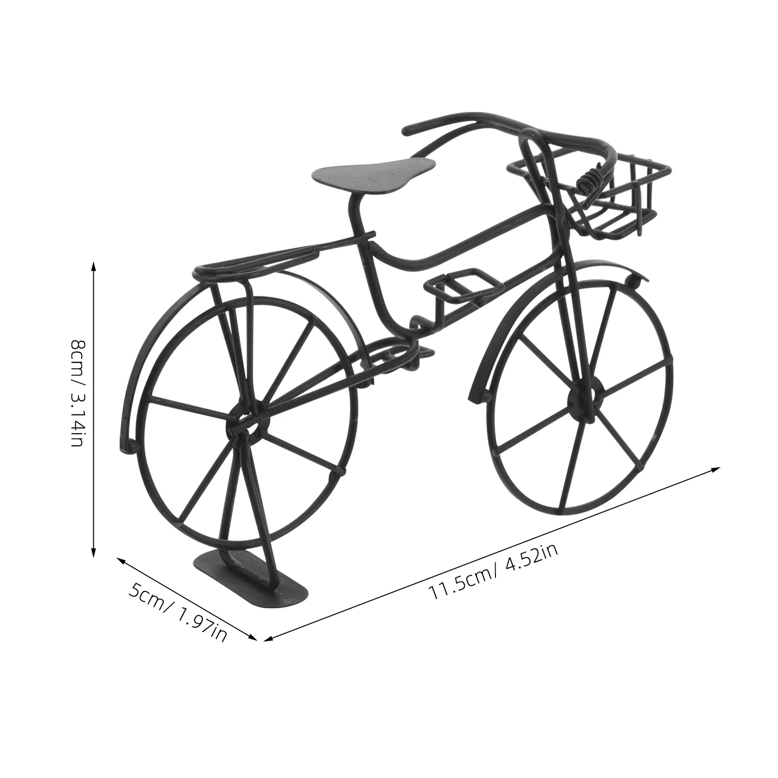 2 قطعة دراجة معدنية الرجعية الحلي خمر سطح المكتب الحرف الحديدية الدراجة المنمنمات ديكور المنزل محاكاة وقوف السيارات المشهد