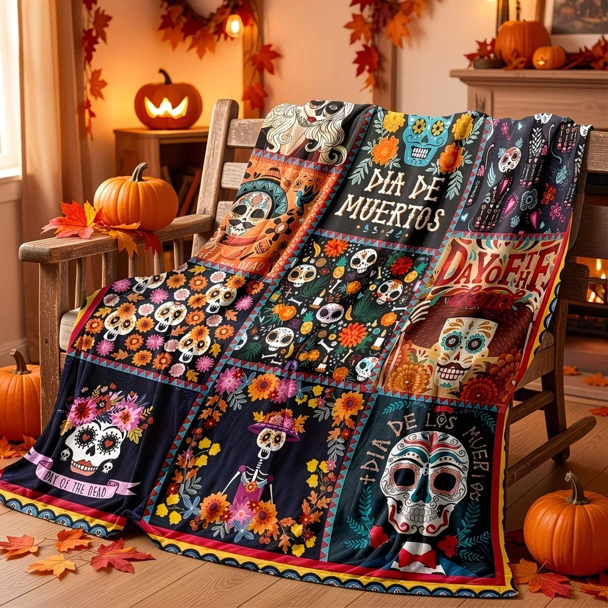 Garden Gnome Blanket Wood Grain Slogan Throw Couch Cover Winter Holiday Decor Fleece Blankets Living Room Bedding Sofa Cover