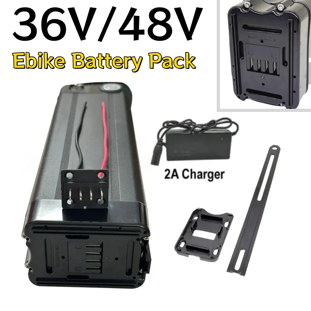 NEW 36V 48V Silverfish Folding Lithium-ion Battery 10Ah-16Ah - Bottom Discharge with BMS Protection for JINGHMA Electric Scooter