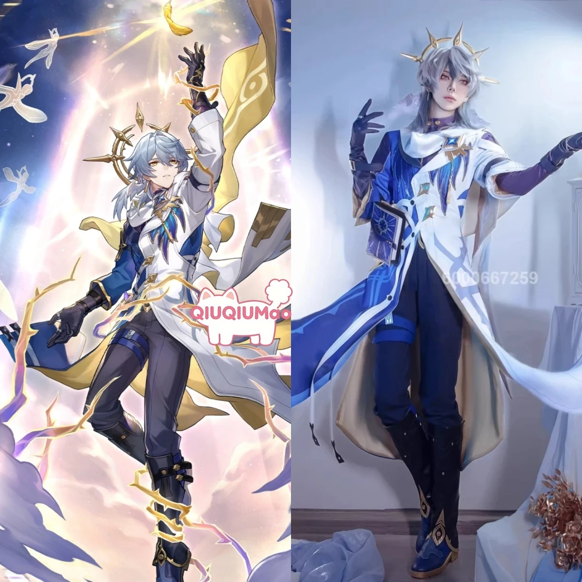 

Hot Game Honkai: Star Rail Cosplay Costume Anime Sunday High Quality Role Playing Uniform Outfit Wig Headwear for Men Comic Con