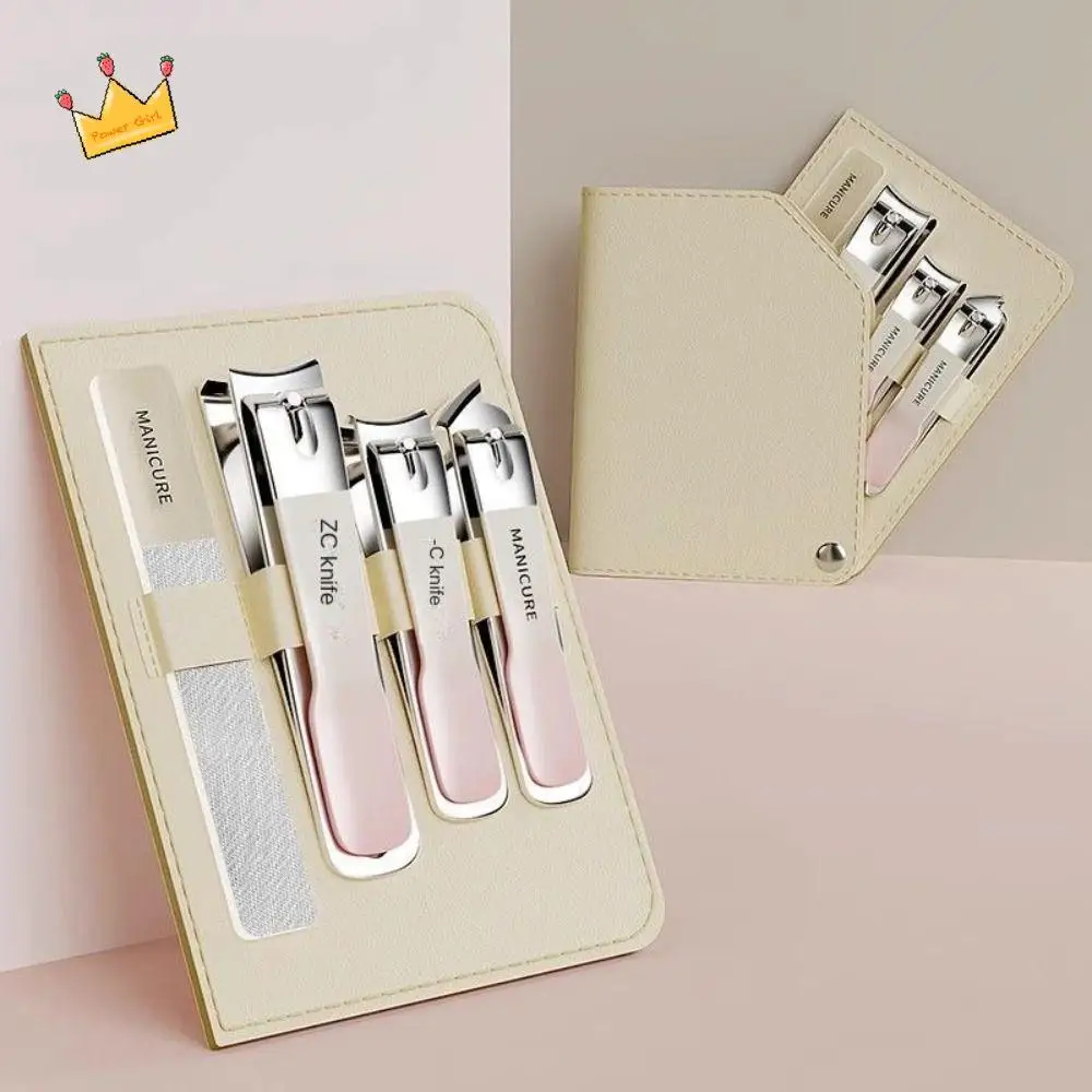 Ensemble de manucure en acier au carbone, ensemble de ciseaux à ongles durables, outils de toilettage, outils de pédicure, ensemble de coupe-ongles, nickel é