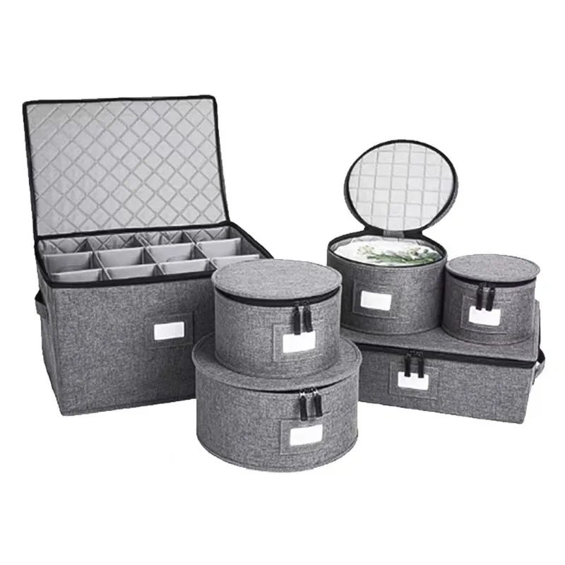 

Suitable for round and cylindrical cloth kitchen utensils dustproof storage boxes for dining plates