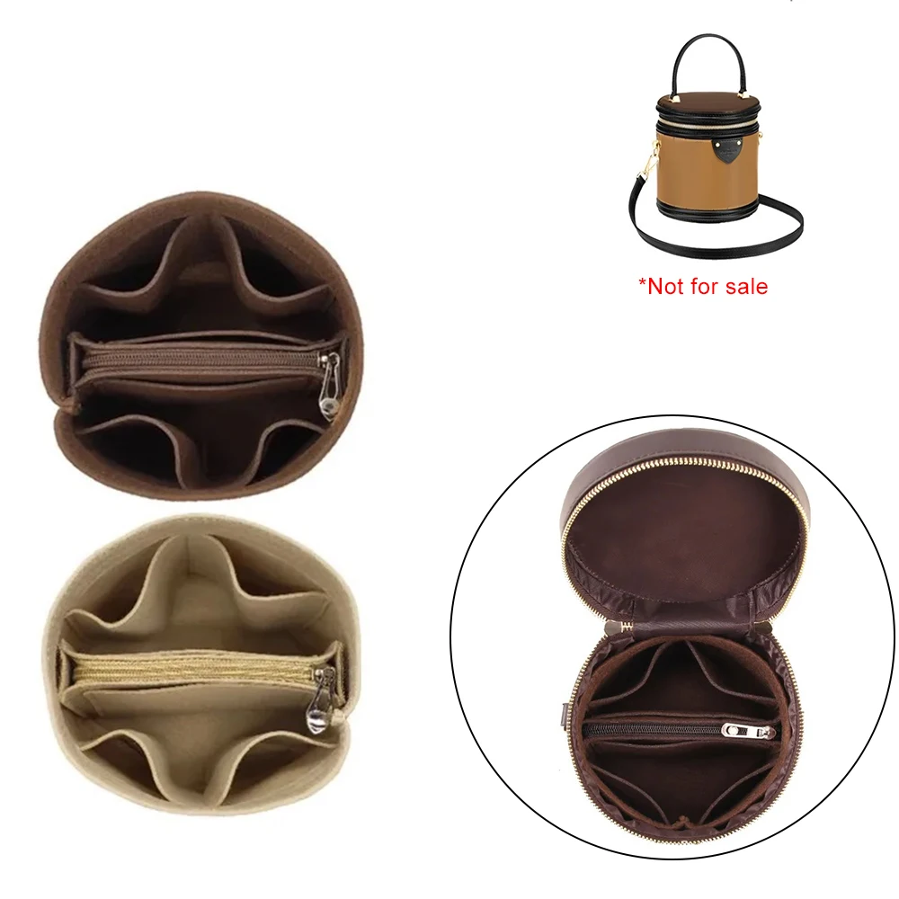 Bag Organizer Insert For LV Canne Makeup Bag Inner Pouch Protective Lining Bag For Wealth Bucket Daily Use Retro Style