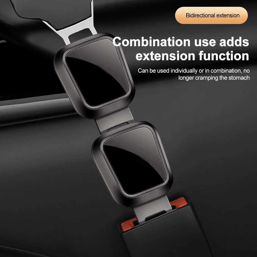 1/2PCS Car Seat Belt Clip Extender Insert Lock Buckle Extender Safety Belt Safety Buckle Thick Insert Socket Extender image 2