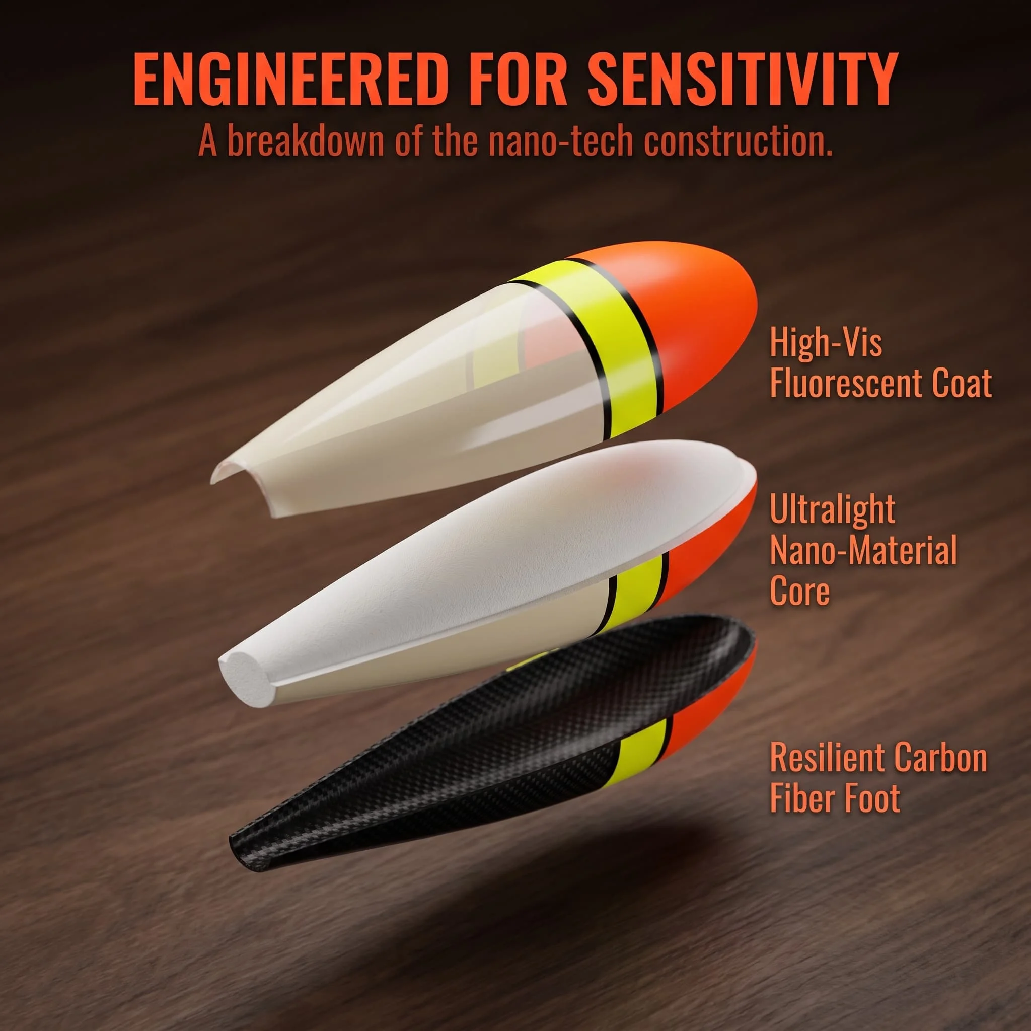 Pro Angler Fishing Float Resilient Ultra Light Bobber High Visibility Buoy Sensitive Nibble Detect Fishing Tackle Accessories