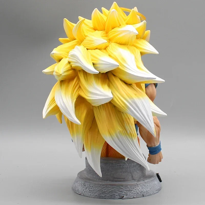 Buste de Goku en PVC de 20cm, figurine d'action Son Goku Super Saisuperb, 3 statues, collection de jouets miniatures