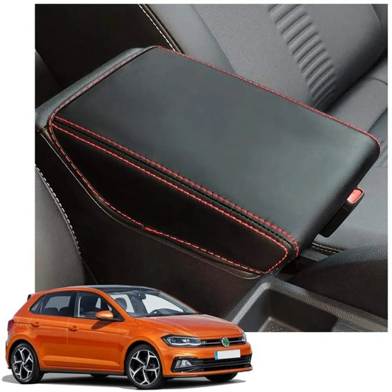 Car Armrest Box Cover Car Central Control Armrest Storage Box Pad For MK6/Ibiza Typ 6F/Arona SUV