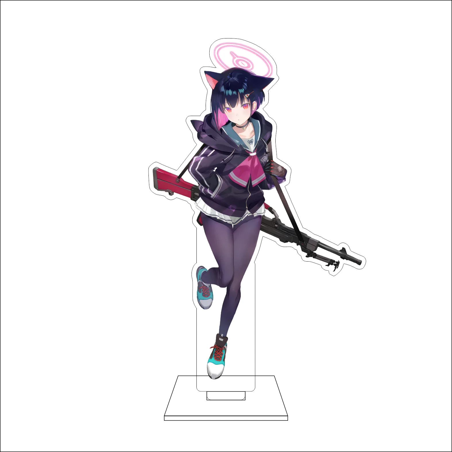 16CM Anime Blue Archive Cosplay Acrylic Figure Stand Plate Rikuhachima Aru Asagi Mutsuki Mutsuki Kurodate Haruna Ornaments Gifts view 4