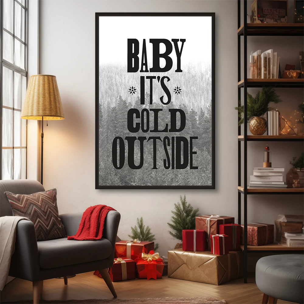 Merry Christmas Posters Modern Xmas Art Prints Canvas Painting Wall Art Pictures Holiday Home Room Festive Christmas Decoration