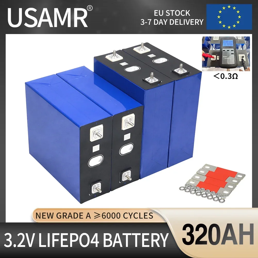 

Fast Delivery 4-8PCS 3.2V 50AH 100AH 320AH Lifepo4 Lithium Iron Phosphate Battery DIY 12V 24V 36V 48V Grade A Rechargeable Cells