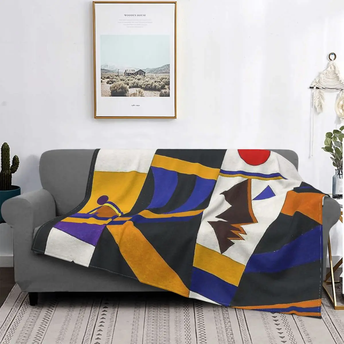 Binding By Wassily Kandinsky Blanket Russian Painter Fleece Flannel Summer Breathable Thin Throw Blankets For Sofa Rug Piece