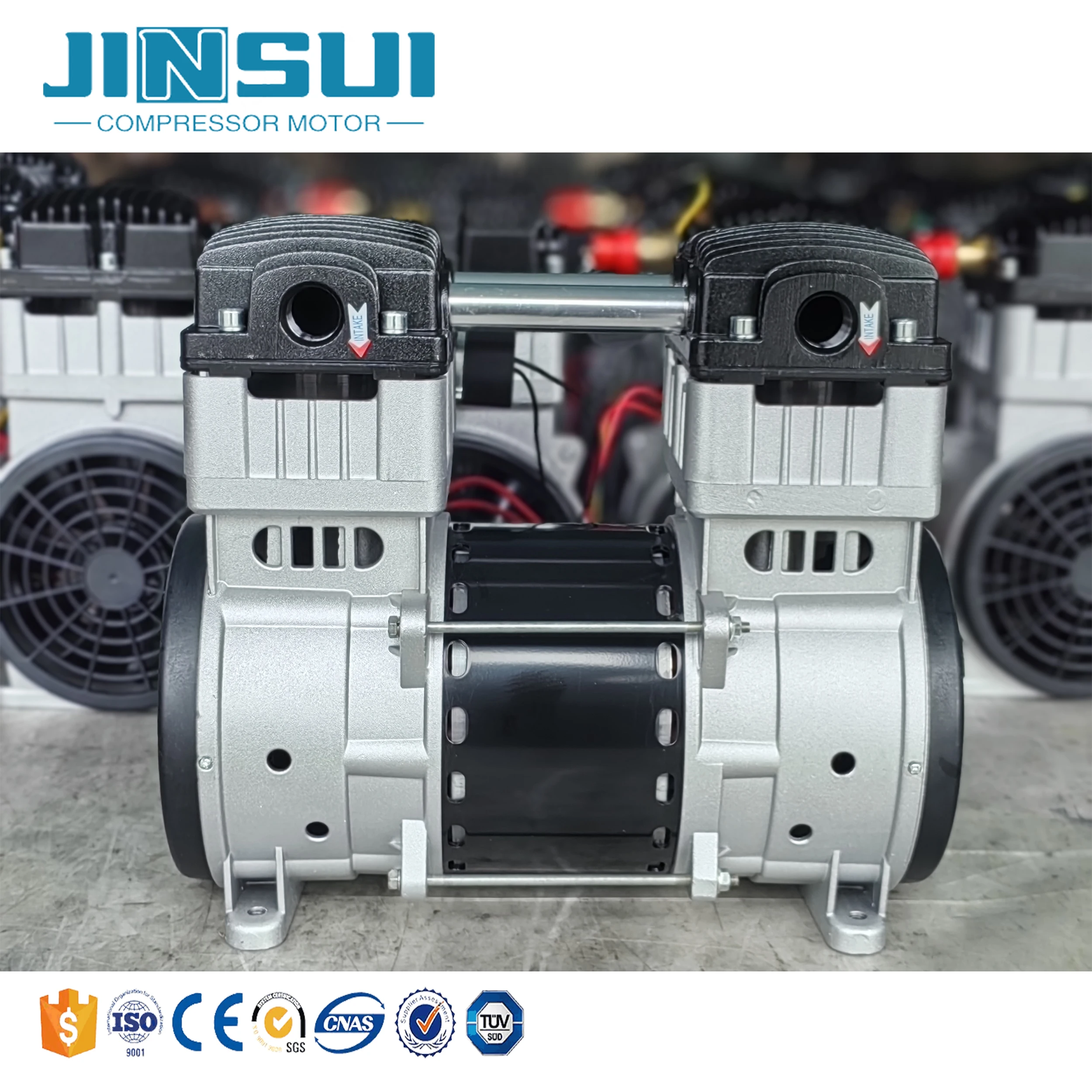 Best Price Air Compressor Head de-tal Oil Free Silent Air Compressor 1500w