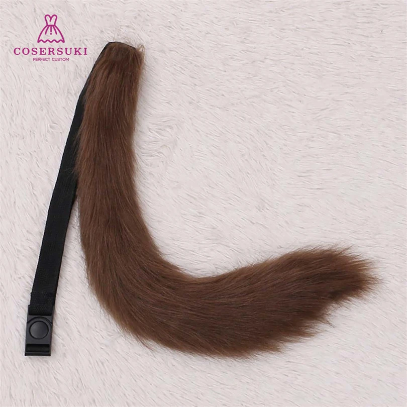 

Uma Musume Pretty Derby Agnes Tachyon 60cm Tail with 9cm-long Fur Cosplay Accessory for Halloween Christmas Furry Costume