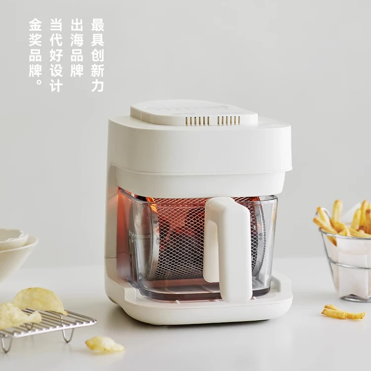 AUX 인스턴트 유리 상자 에어 프라이어 유리 홈 시각화 다기능 스마트 전기 프라이어 에어 프라이어 뒤집기 없음