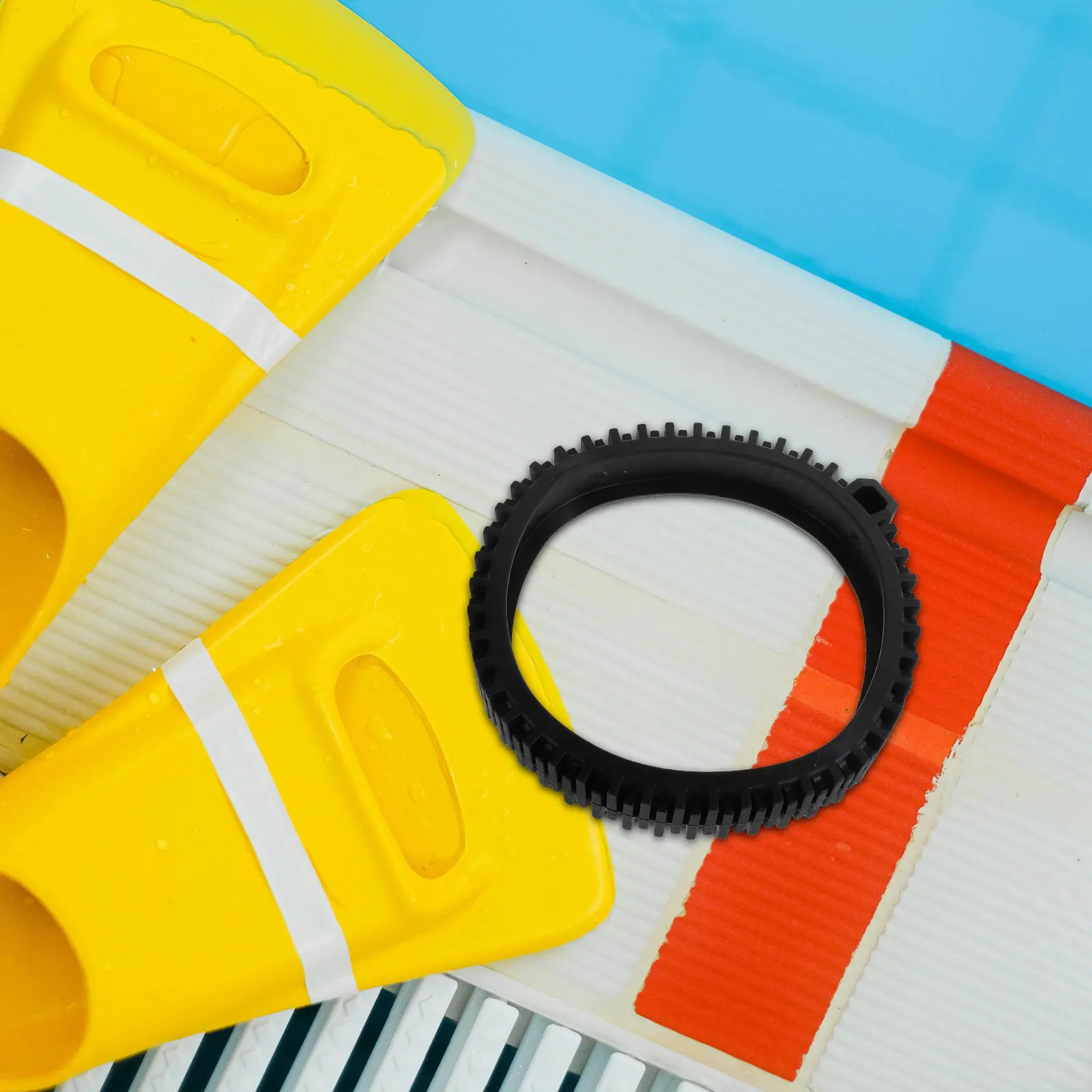 

2Pcs Pool Vacuum Tire Kit with Super Hump for Universal Pool Cleaner Replacement Tires Enhanced Traction Smooth Rolling on Tile