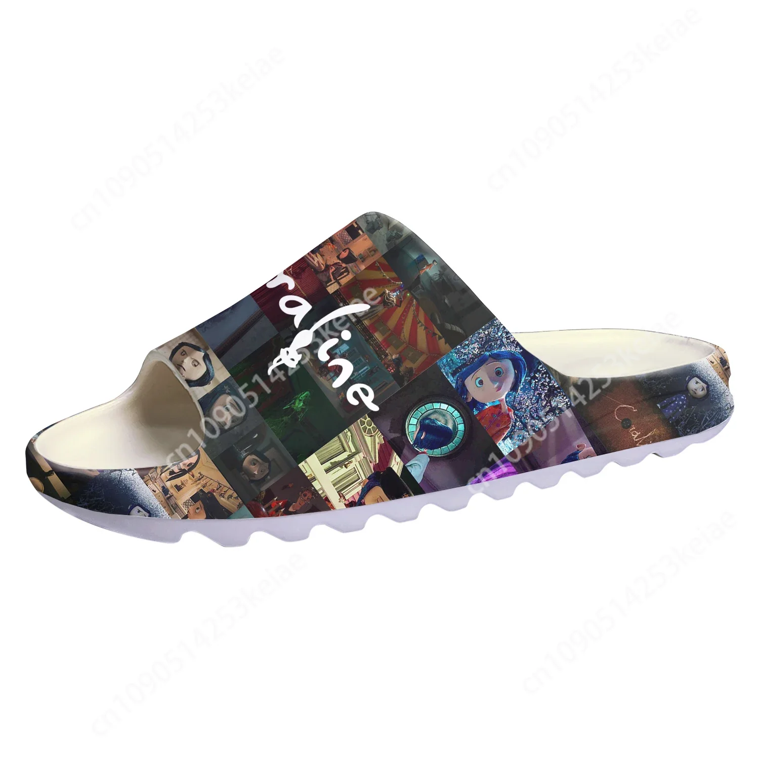 Coraline The Secret Door Custom Soft Sole Sllipers Cartoon Animation Mens Womens Home Clogs Custom Water Shoes on Shit Sandals