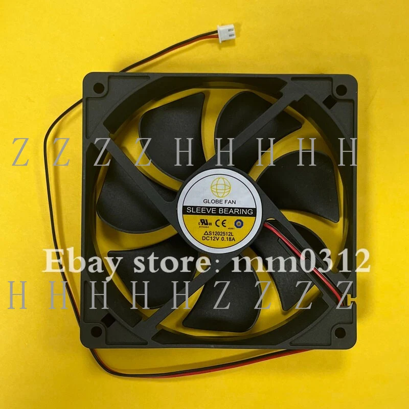 

Вентилятор Z GLOBE FAN 12025 S1202512L DC12V 0.18A 120*120*25MM, 2-проводной, для охлаждения