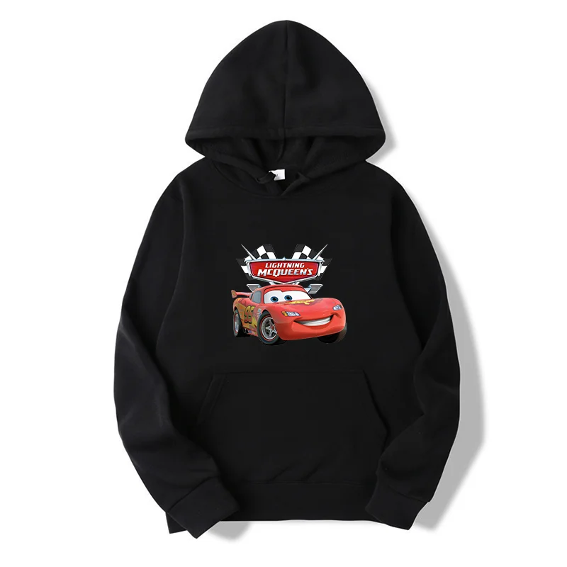 Disney Cars: felpa con cappuccio trendy, alla moda, traspirante, ampia e retrò, unisex oversize, ufficiale autorizzata