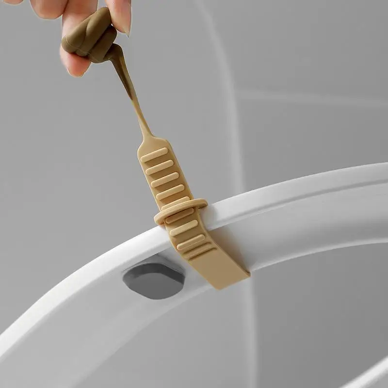 [E] Portable Toilet Lid Lifter Toilet Seat Lift Avoid Touching Toilet Cover Handle Lifting Uncovered Device Bathroom Accessories