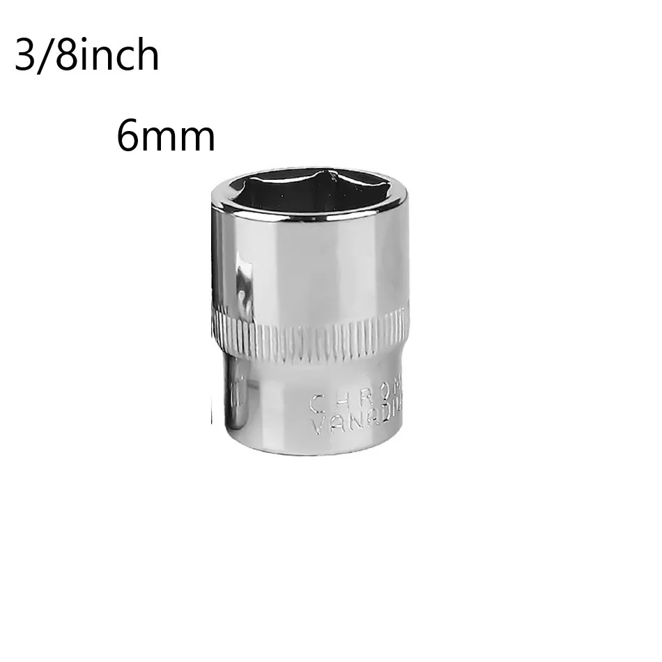 1 Pcs Brand New Hex Socket 6-22mm For Ratchet Wrench Chrome Vanadium Steel Slotted Ratchet Or Extension Drive Locks