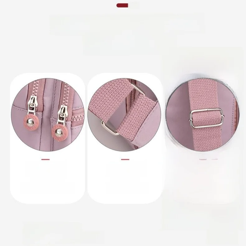Women's Lightweight Nylon Chest Bag - usage example