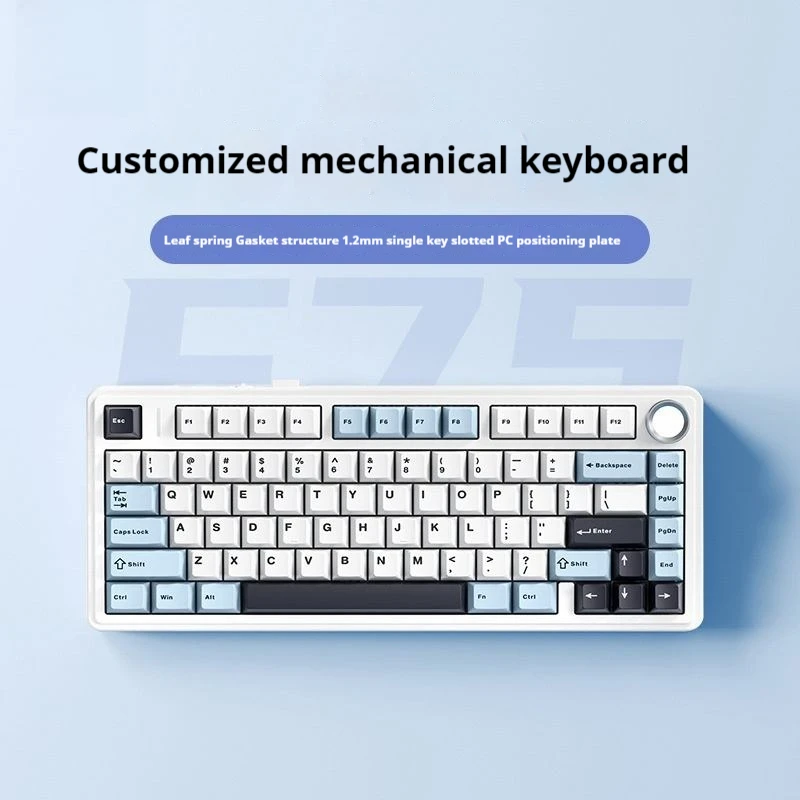 2.4g Wireless/bluetooth/wired Gaming Mechanical Keyboard Leaf Spring Gasket Structure Full Key Hot Swappable Rgb Customization