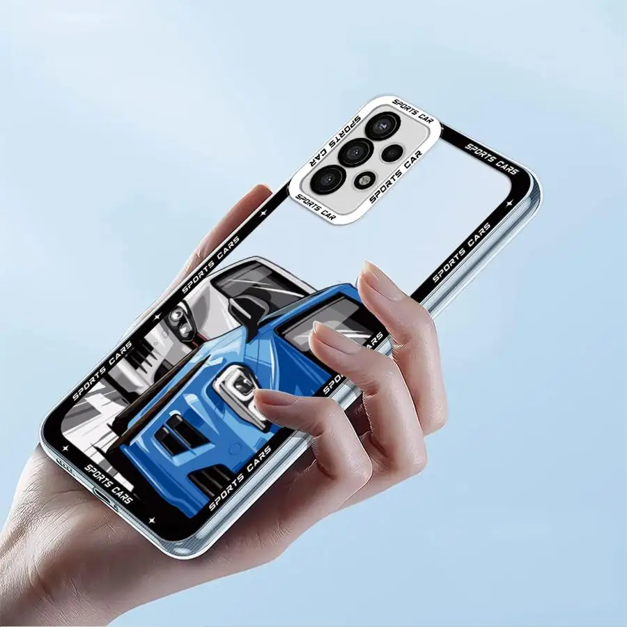 JDM Sports Cars phone Case for Samsung A11 A12 A13 A14 A15 A23 4G 5G A24 4G A25 A33 A34 A53 A54 A35 A55 5G