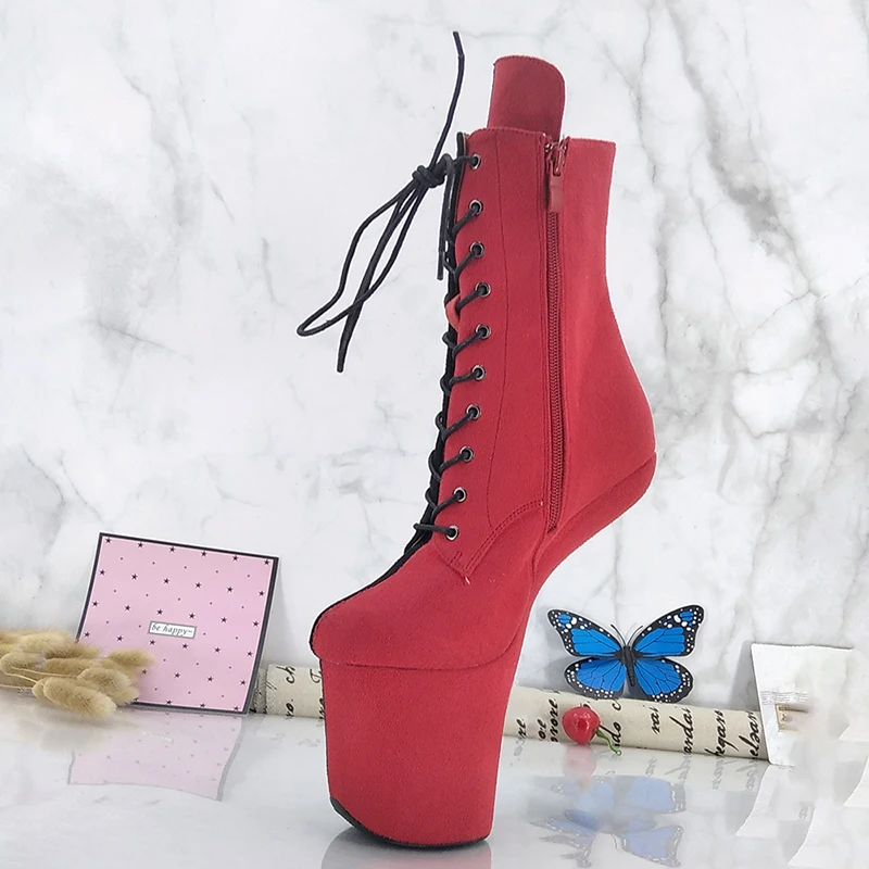 LAIJIANJINXIA-Bottes de rinçage à plate-forme supérieure en daim, chaussures de poteau sans talon, aussi sexy, 001, nouveau