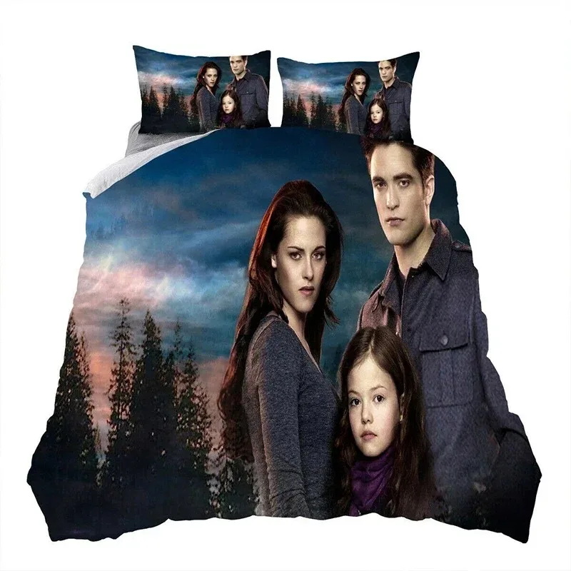 3D Printed Twilight Saga Bedding Set For Bedroom Soft Modern Bedspreads Comefortable Kids Duvet Cover Quilt Cover And Pillowcase