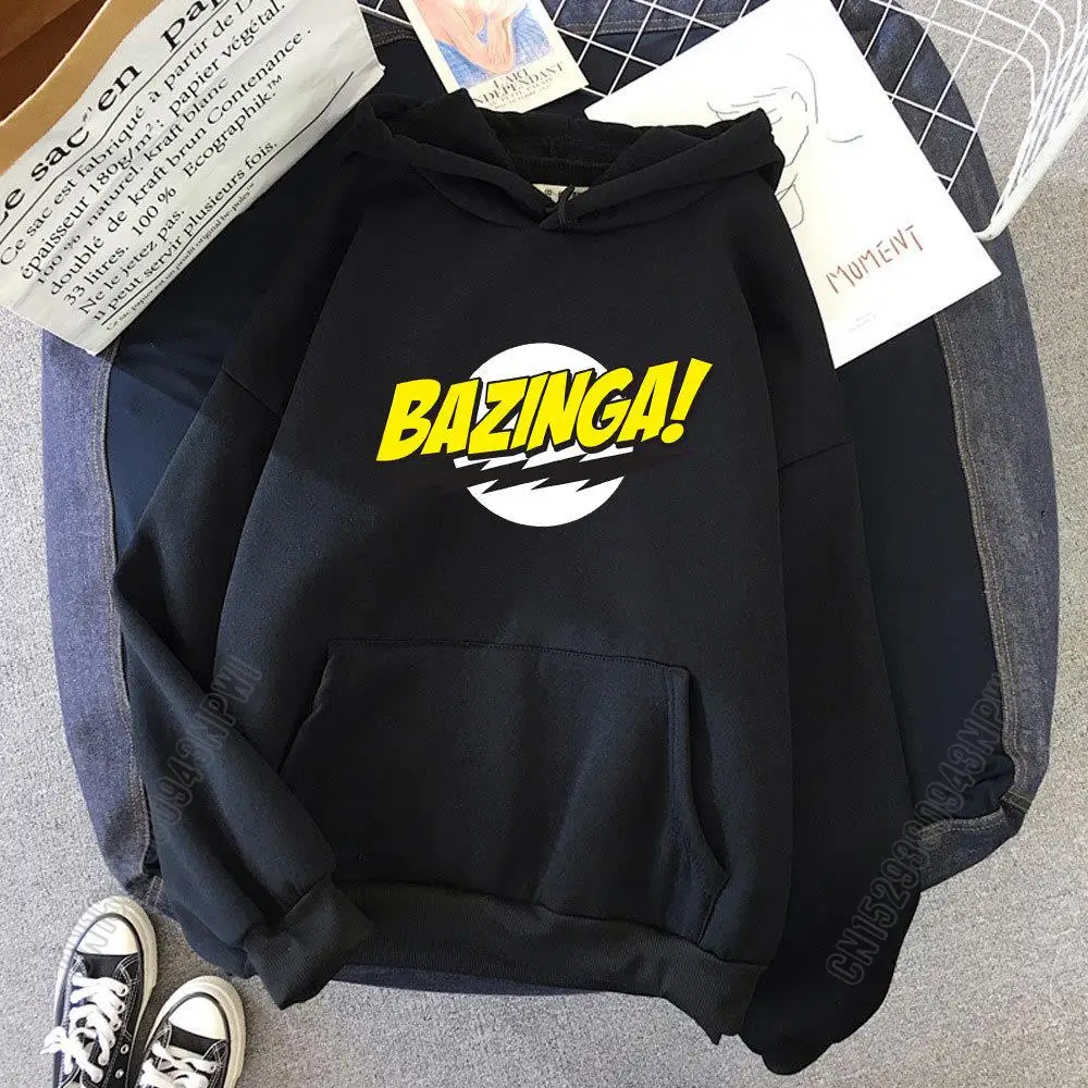 Spring The Big Bang Theory Bazinga Pullover Fashion Hoody Streetwear Womens Tops Sweatshirt Cool Hoodie Clothing Female