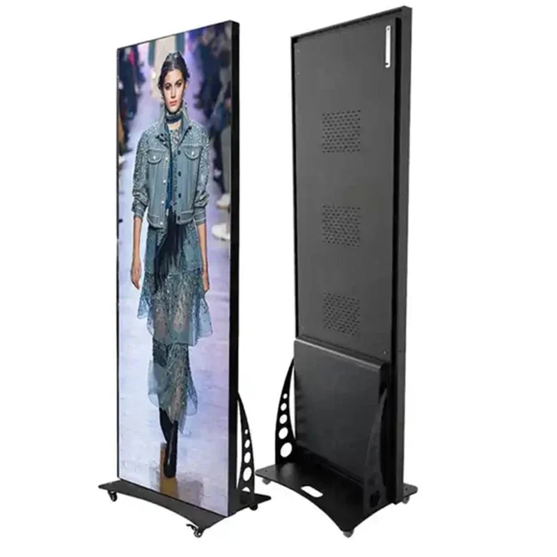 

Wireless wifi P1.538 P1.86 P2 P2.5 Digital led billboard Banner sign Indoor Floor Standing Advertising Display Screen Led Poster