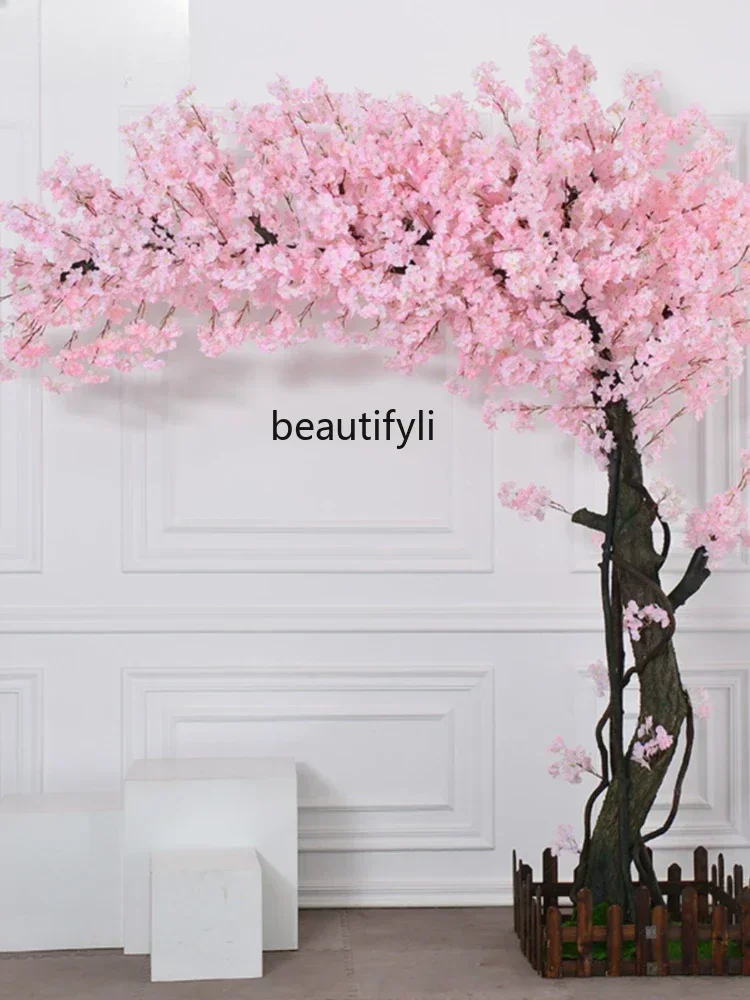 cc182R Artificial Cherry Tree Large Emulational Peach Tree Interior Decoration Wedding Decoration Decoration R