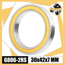 6806-2RS Stainless Steel 30*42*7 mm (1PC) ABEC-3 Bicycle BB30 Bracket Bottom 30 42 7 Hybrid Ceramic Balls Bearings 6806 RS