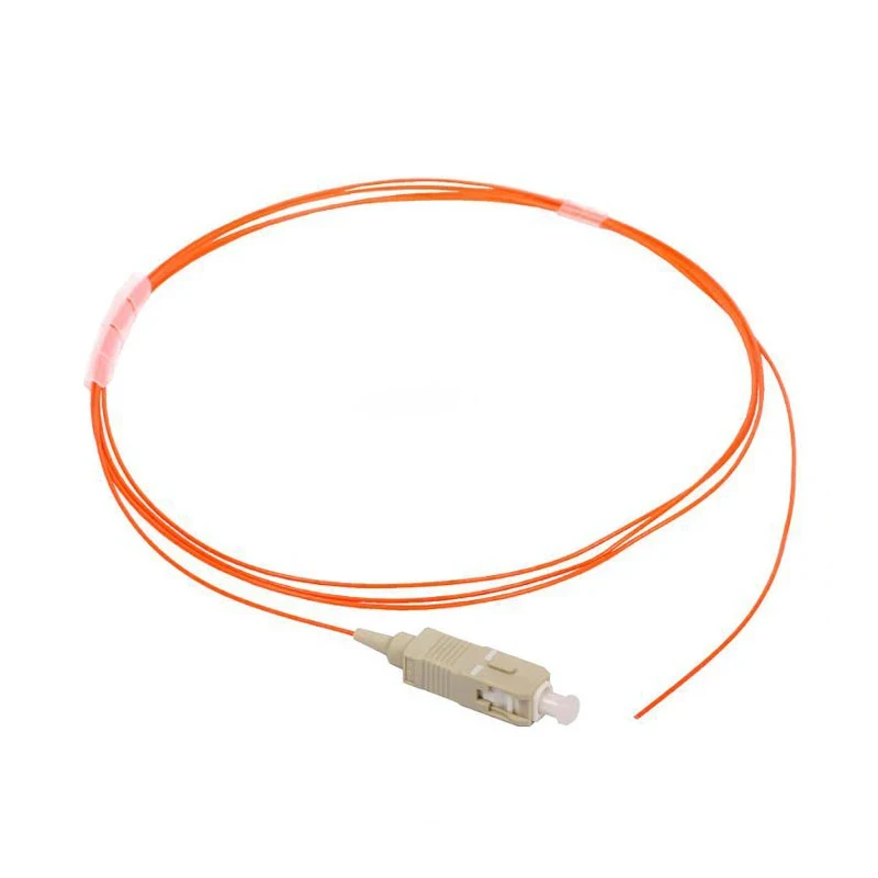 FASO 50Pcs LC/SC/FC/ST Multimode OM2 Optical Fiber Pigtail  SX Core 0.9mm Pigtail LSZH Orange Jacket 1.5Meter