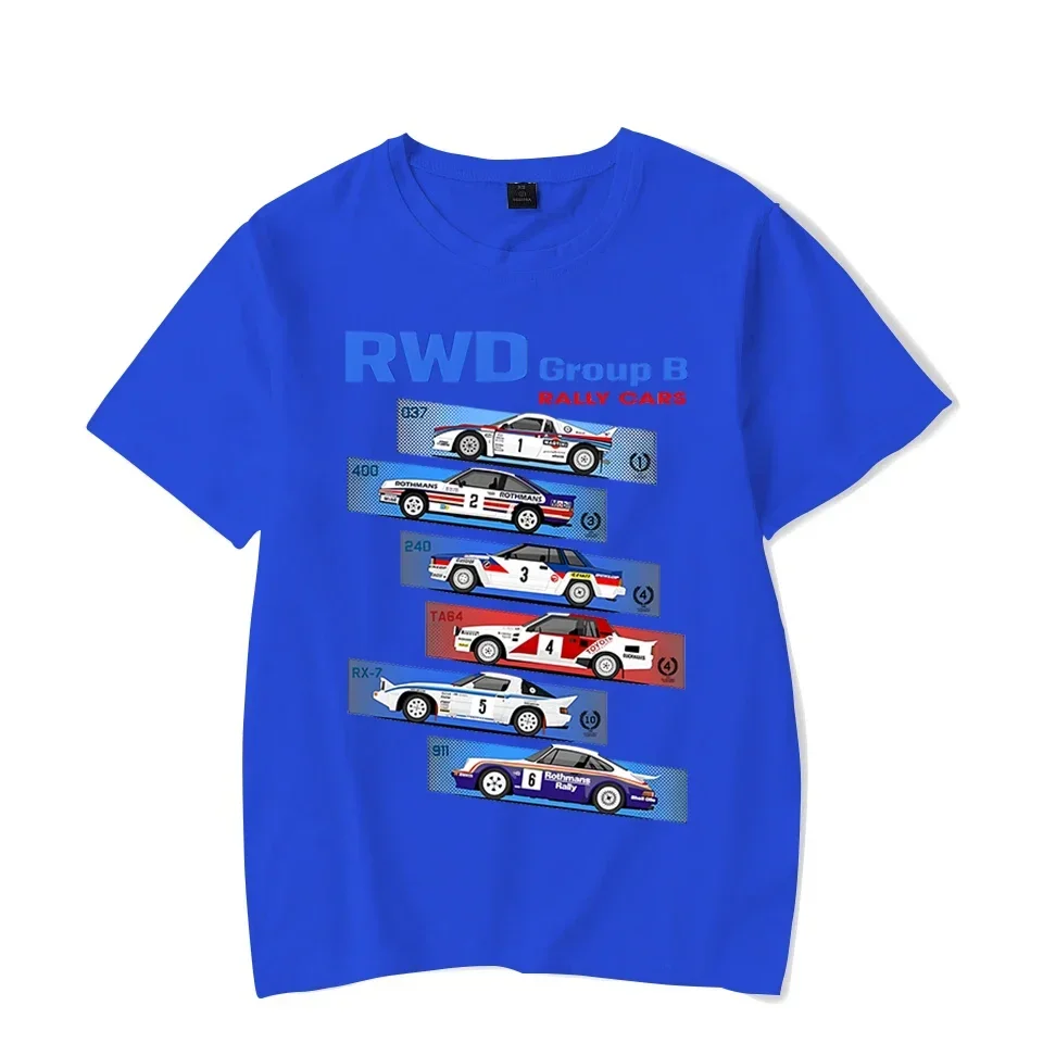 Group B RWD Rally Cars Graphic Funny Tee T-Shirts Fashion Summer Men Short Sleeve T Shirts Black Tops Tees Streetwear Camisetas