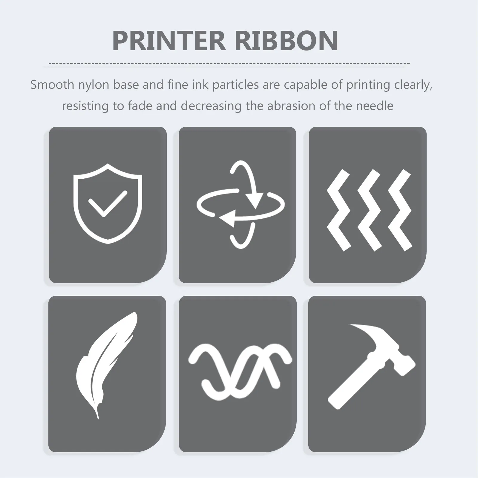

24Pcs Receipt Printer Ribbons Nylon Ink Ribbon Replacement for Cash Register Invoice Printing Resistant to Heat Water Fade