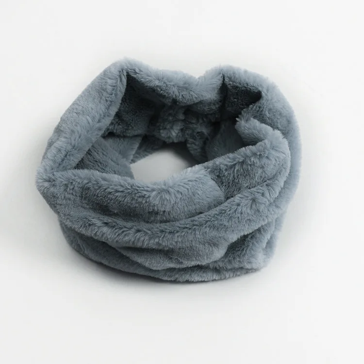 New autumn and winter warm fur scarf solid color cashmere fur scarf drawer for men and women