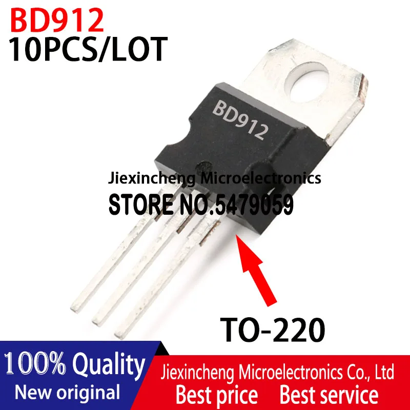 10PCS/LOT BD912 TO220 New original Transistor PNP 15A 100V