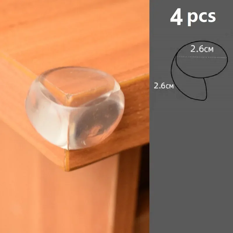4/10 stks Kinderen Anti Botsing Hoek Randbescherming Guards Baby Veiligheid Hoek Siliconen Protector Tafel Zacht Transparant